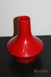 Vaso Ceramica smaltata Rossa – Made in Italy 1960