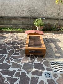 Terrario per tartarughe  con casetta x esterno.