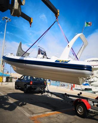 Gommone Asso 6 mt full opt., carrello, mot. scorta