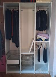Armadio IKEA PAX 3 moduli con accessori