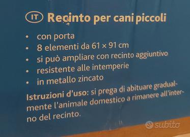 Recinto per cani