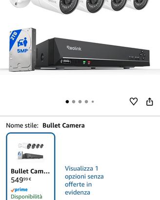 Reolink Sistema Video Sorveglianza 4K