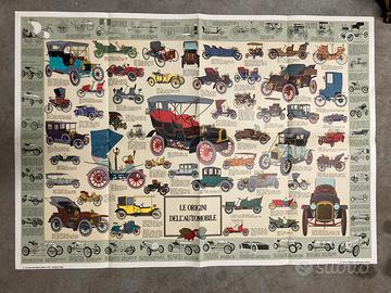 Poster storico automobili d' epoca
