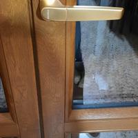 PORTE  FINESTRE  IN  PVC  COLORE  QUERCIA  ORO.