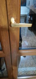 PORTE  FINESTRE  IN  PVC  COLORE  QUERCIA  ORO.