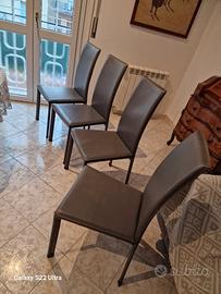 sedie ricci casa grigie 