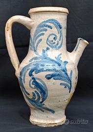 Versatoio antico secolo XVIII° Terracotta e smalto