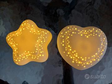 THUN Lampade cuore e stella 