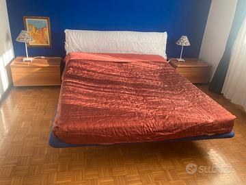 Camera matrimoniale completa moderna in noce