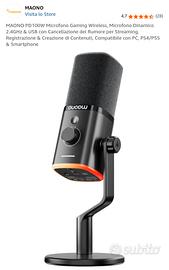 Microfono Gaming MAONO PD100W Wireless 2.4GHz