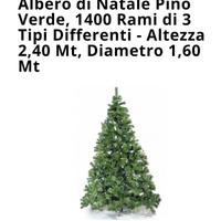 Albero di Natale mt.2,40 pino verde