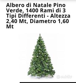 Albero di Natale mt.2,40 pino verde