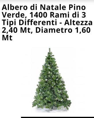 Albero di Natale mt.2,40 pino verde