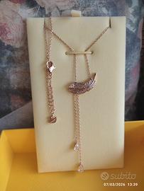 Swarovski collana placcata in oro rosa modello Y