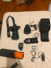 Kit sony:A7lll+85mm gm+24-70gm+kit luci flash