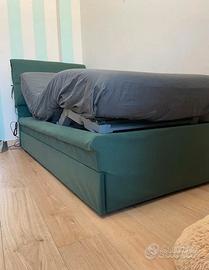 Letto rete elettrica con lettino estraibile