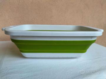 SCOLAPASTA RICHIUDIBILE SALVASPAZIO VERDE E BIANCO