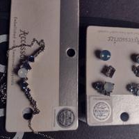 Set Gioielli Swarovski collana+3paia d'orecchini