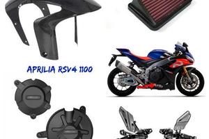 Aprilia Rsv4 1100 scarico parafango carbonio leve