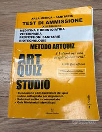 Libro artquiz per test di ammissione med-vet-odo