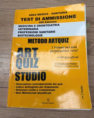 Libro artquiz per test di ammissione med-vet-odo