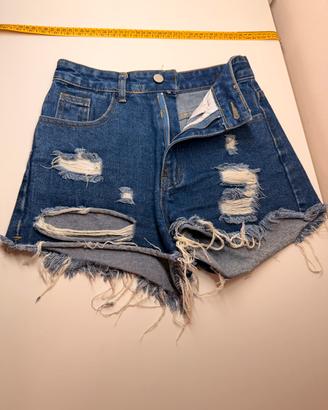 Shorts in jeans strappati Shein - Taglia XS