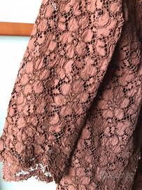 Abito vintage in tessuto operato macrame’