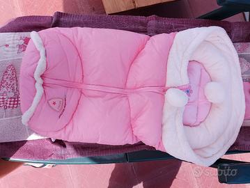 sacca per neonata rosa x l'inverno 