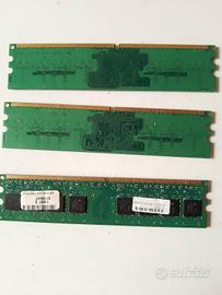 memoria RAM DDR2 u-DIMM 3 GB