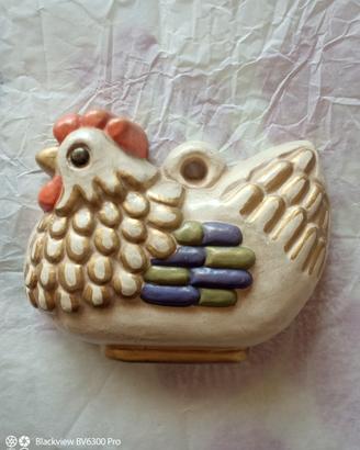 Formella gallina Thun vintage