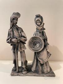 Statua sarda ceramica Stelio Mola vintage