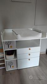 Fasciatoio Ikea che diventa scrivania