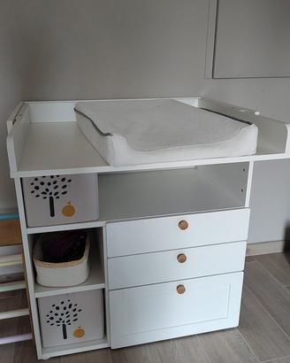 Fasciatoio Ikea che diventa scrivania