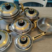 Set di pentole acciaio inox 18/10