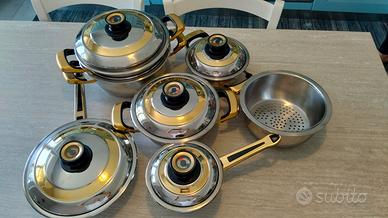 Set di pentole acciaio inox 18/10