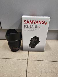 samyang obiettivo 10mm Nikon NUOVO