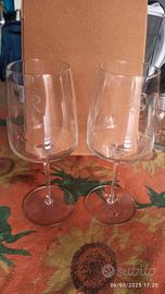 Coppia Bicchieri da Vino in Vetro .
