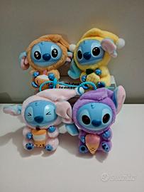 Lotto 4 Peluche Portachiavi Stitch Nuovi