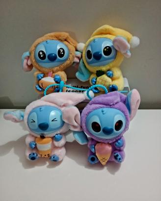 Lotto 4 Peluche Portachiavi Stitch Nuovi