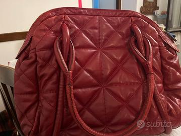 BORSA DI PELLE ROSSA FURLA