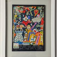 Quadro serigrafia F. Musante il giorno inizia