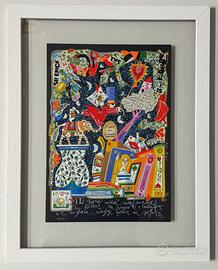 Quadro serigrafia F. Musante il giorno inizia