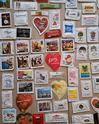 Collezione di bustine di zucchero anni 2000