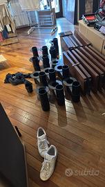 Scala in legno e acciaio componibile