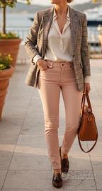 Pantaloni Relish Rosa Antico Slim Fit Old Money