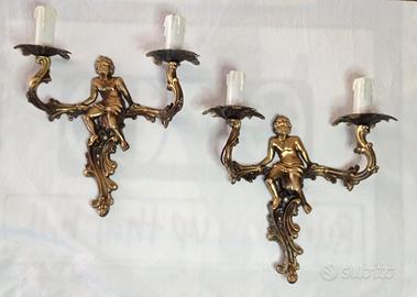 Applique Vintage in ottone anni 50