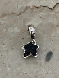 Charm Pendente Pandora Stella Blu Vetro di Murano 