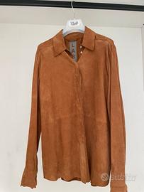 Giacca camicia LAB in vera pelle