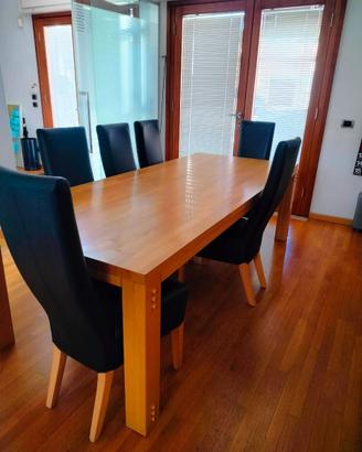 Tavolo rettangolare legno massello