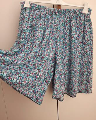 Gonna pantalone fantasia fiorellini Taglia Unica 